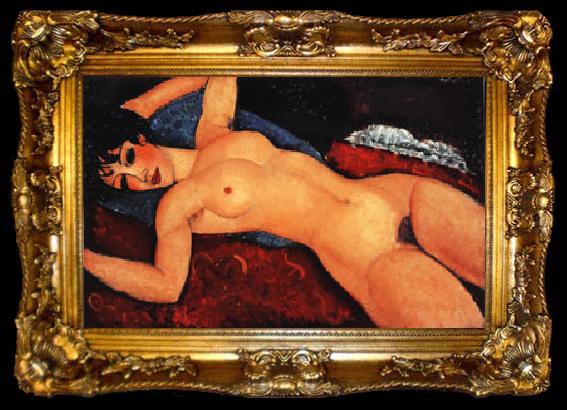 framed  Amedeo Modigliani Nude (Nu Couche Les Bras Ouverts), ta009-2